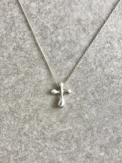 Tiffany & Co. Cross Motif Necklace Silver Vintage upy5ep