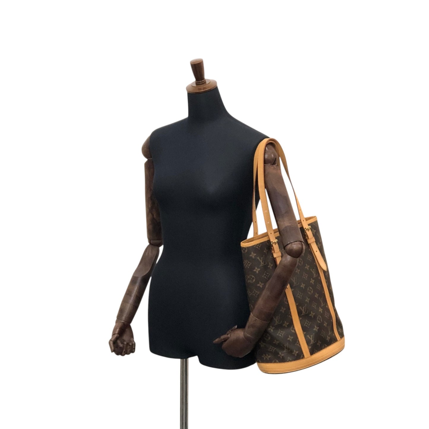 LOUIS VUITTON Monogram Totebag Brown Vintage nh8c8s