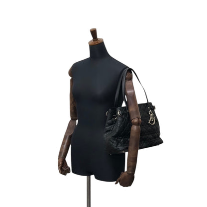 Christian Dior Cannage Totebag Black Vintage y5d2m6