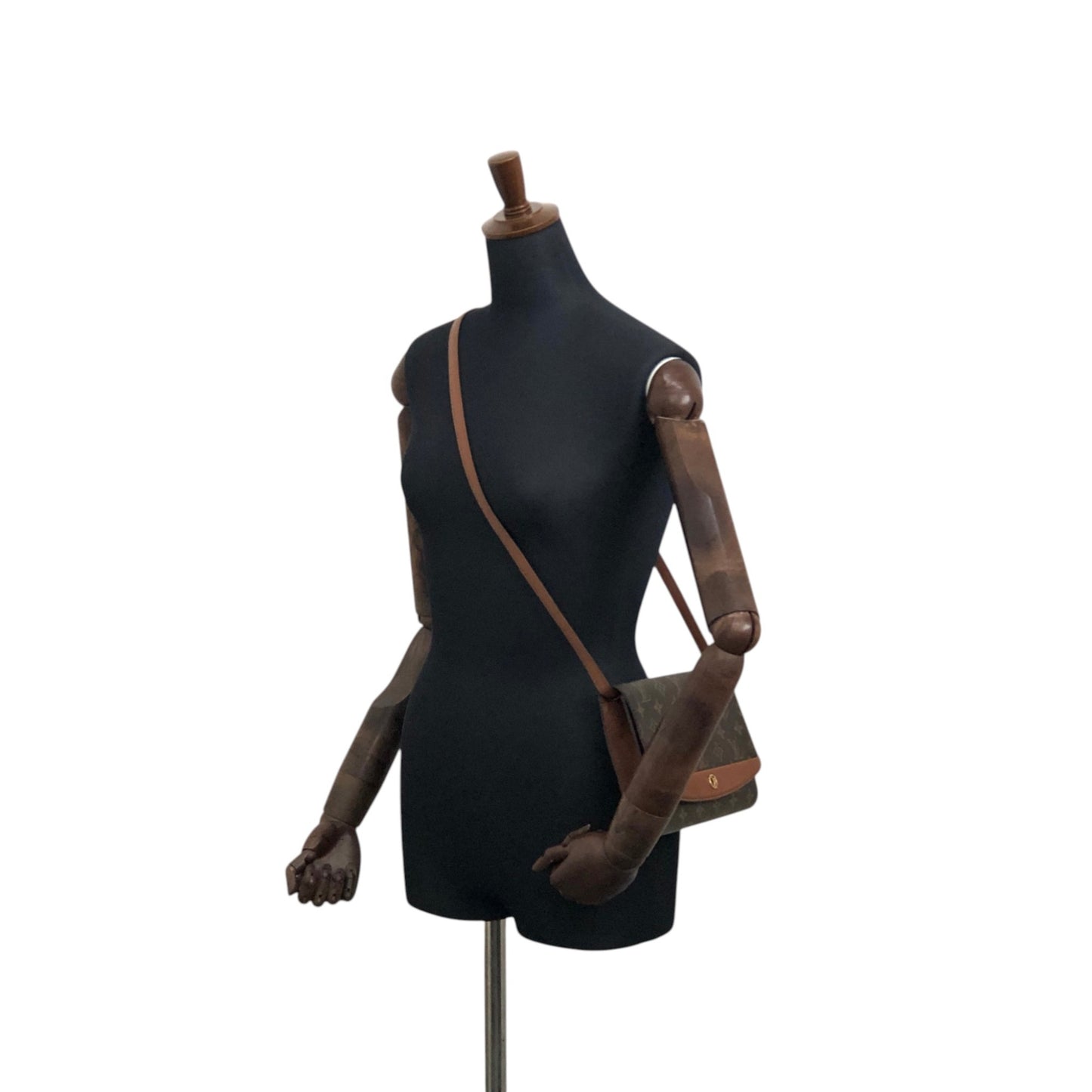 LOUIS VUITTON Monogram Shoulder bag Brown Vintage yz6dcp