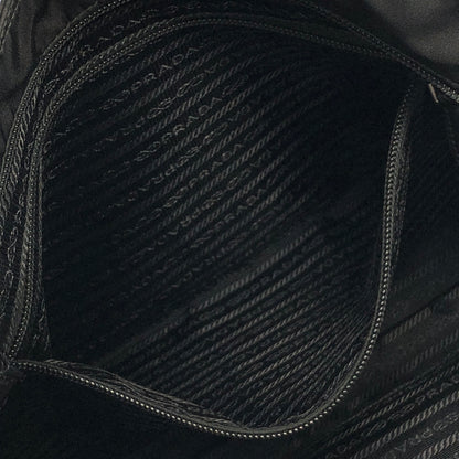 PRADA Triangle Logo Nylon Two-way Shoulder bag Totebag Black Vintage 8ba8nr