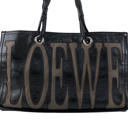 LOEWE Anagram Handbag Totebag Black Vintage n7ecge