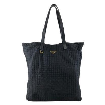 PRADA Triangle Logo Handbag Black Vintage vjh8nj