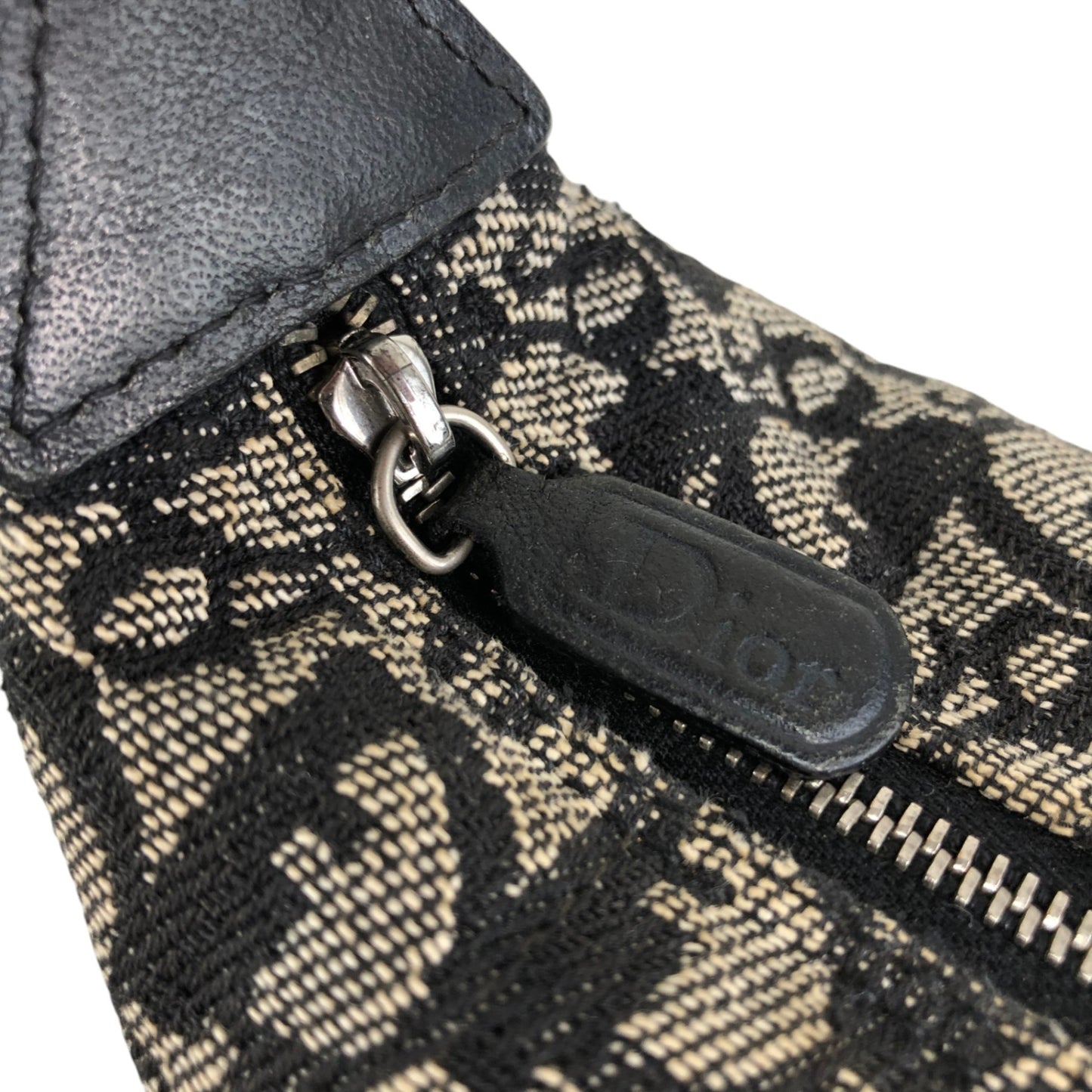 Christian Dior Trotter Small Handbag Vanity bag Black Vintage zxykbr