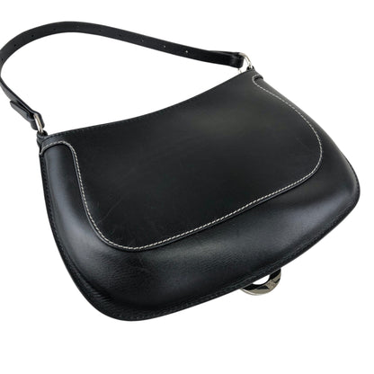 LOEWE Logo Circle Motif Handbag Black Vintage wcdj4h