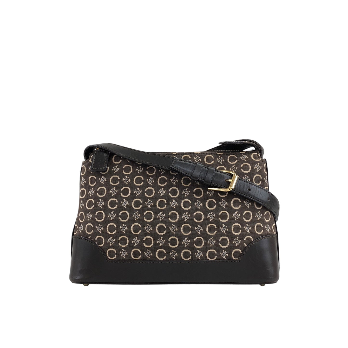 CELINE Macadam Shoulder bag Brown Vintage icsj8m