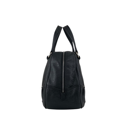 CELINE Blason Small Boston bag Handbag Black Vintage 2bg7ri