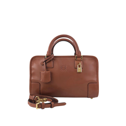 LOEWE Amazona23 Anagram Two-way Small Boston bag Shoulder bag Brown Vintage 3m6b28