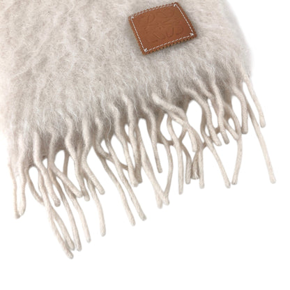 LOEWE Anagram Logo Scarf Beige A-28003861 Vintage stzsvr