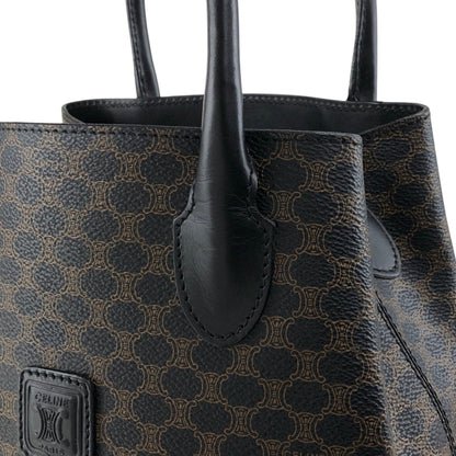 CELINE Macadam Blason Handbag Totebag Black Vintage ypkjyr