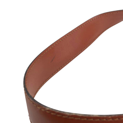 LOUIS VUITTON Epi Drawstring Shoulder bag Brown Vintage 7sxwmb