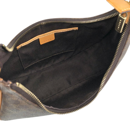 CELINE Macadam Shoulder bag Hobobag Brown Vintage w5cp57