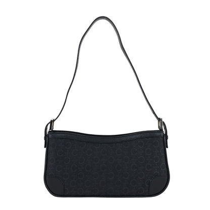 CELINE Macadam Shoulder bag Hobobag Black Vintage ddgif4