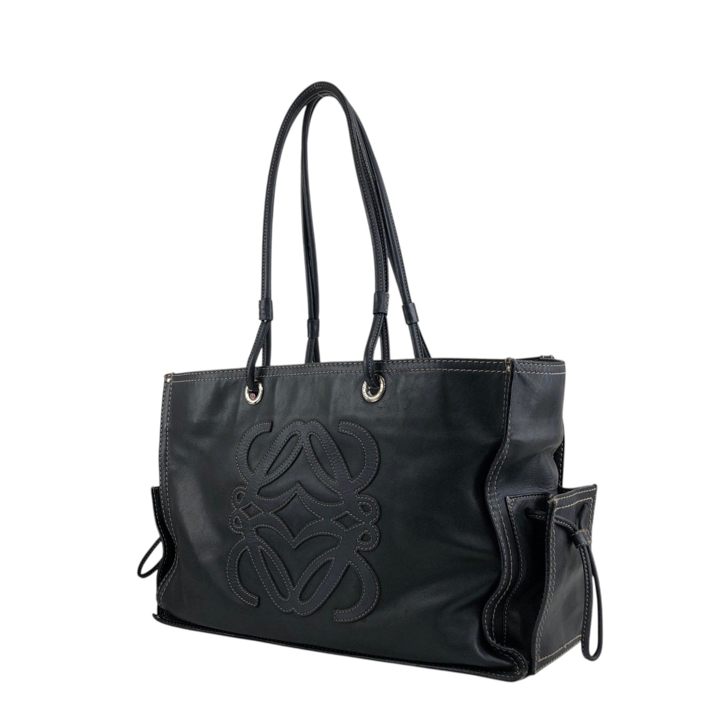 LOEWE Anagram Totebag Black Vintage 8r5k6b