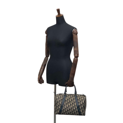 Christian Dior Trotter Handbag Boston bag Navy Vintage fw6xn6