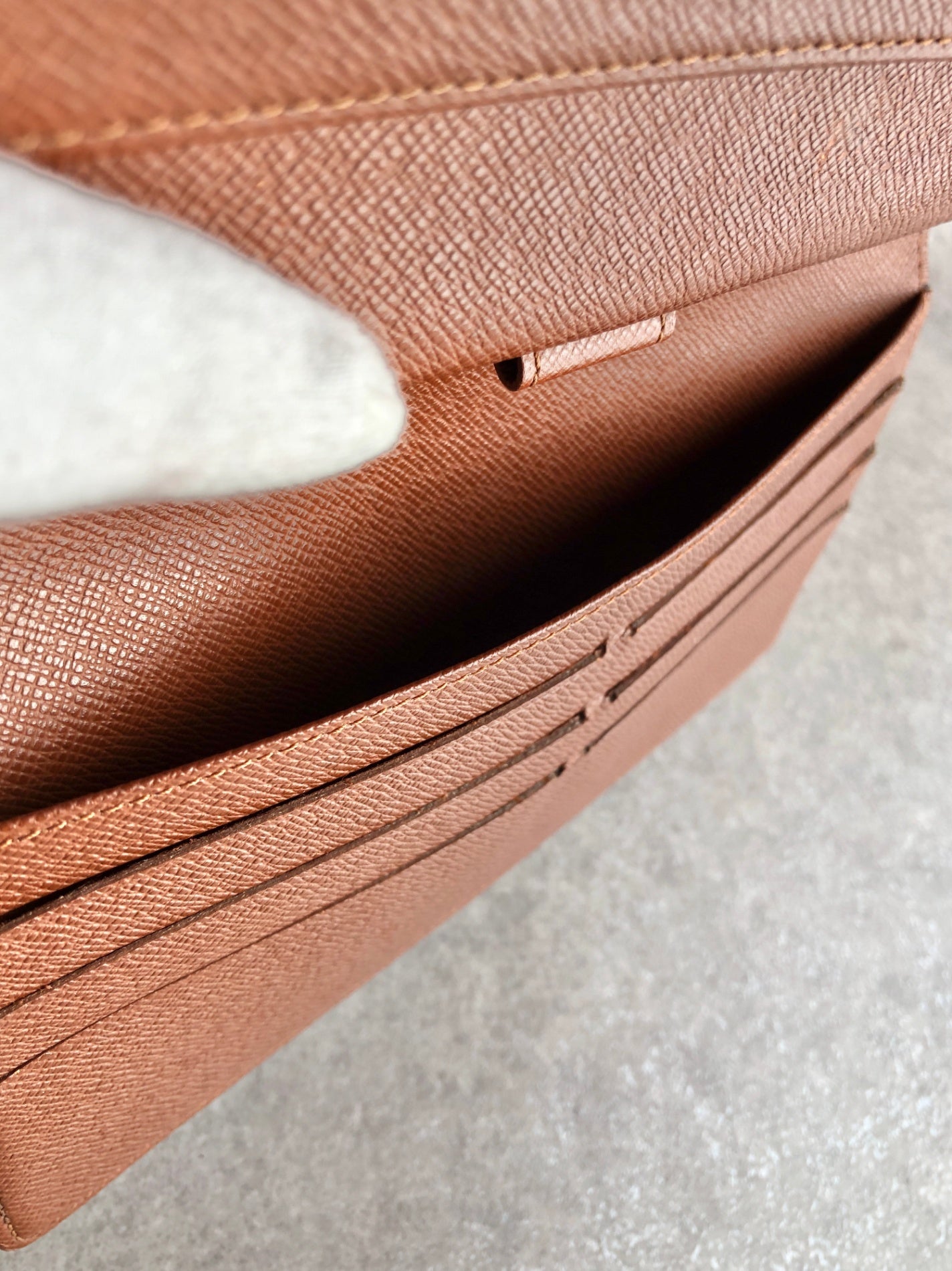 LOUIS VUITTON Monogram Long Wallet Brown M61215 Vintage nm2cm2