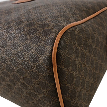 CELINE Macadam Blason Handbag Brown Vintage 5mzszr