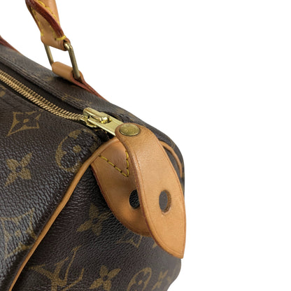 LOUIS VUITTON Monogram Handbag Brown Vintage vbsmgd