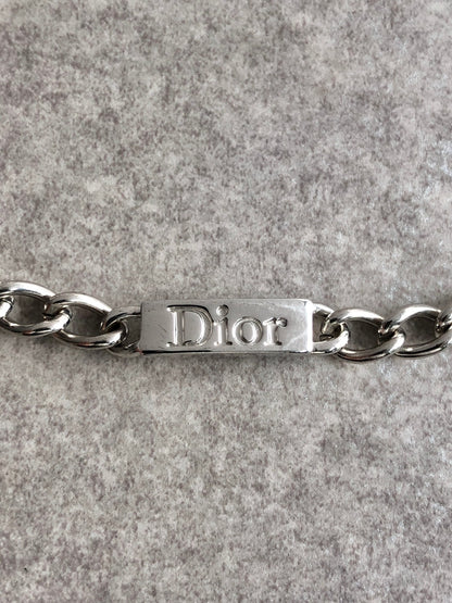 Christian Dior Logo Bracelet Silver Vintage un3gci