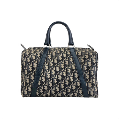 Christian Dior Trotter Handbag Boston bag Navy Vintage fw6xn6