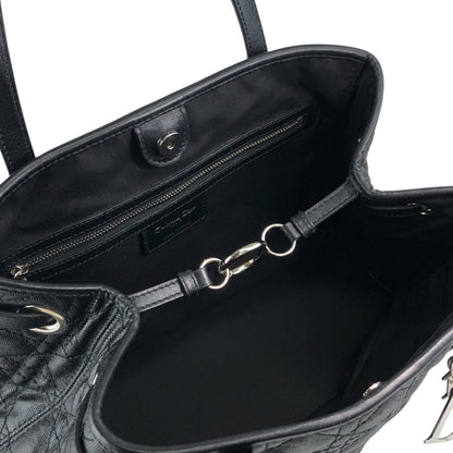 Christian Dior Cannage Totebag Black Vintage y5d2m6