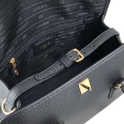 LOEWE Anagram Turn Lock Two-way Small Boston bag Shoulder bag Black Vintage v54wyi