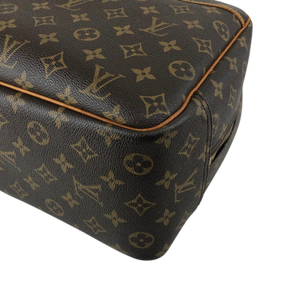 LOUIS VUITTON Monogram Handbag Brown Vintage bwp3ix