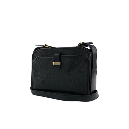 CELINE Logo Crossbody Shoulder bag Black Vintage ux8giy