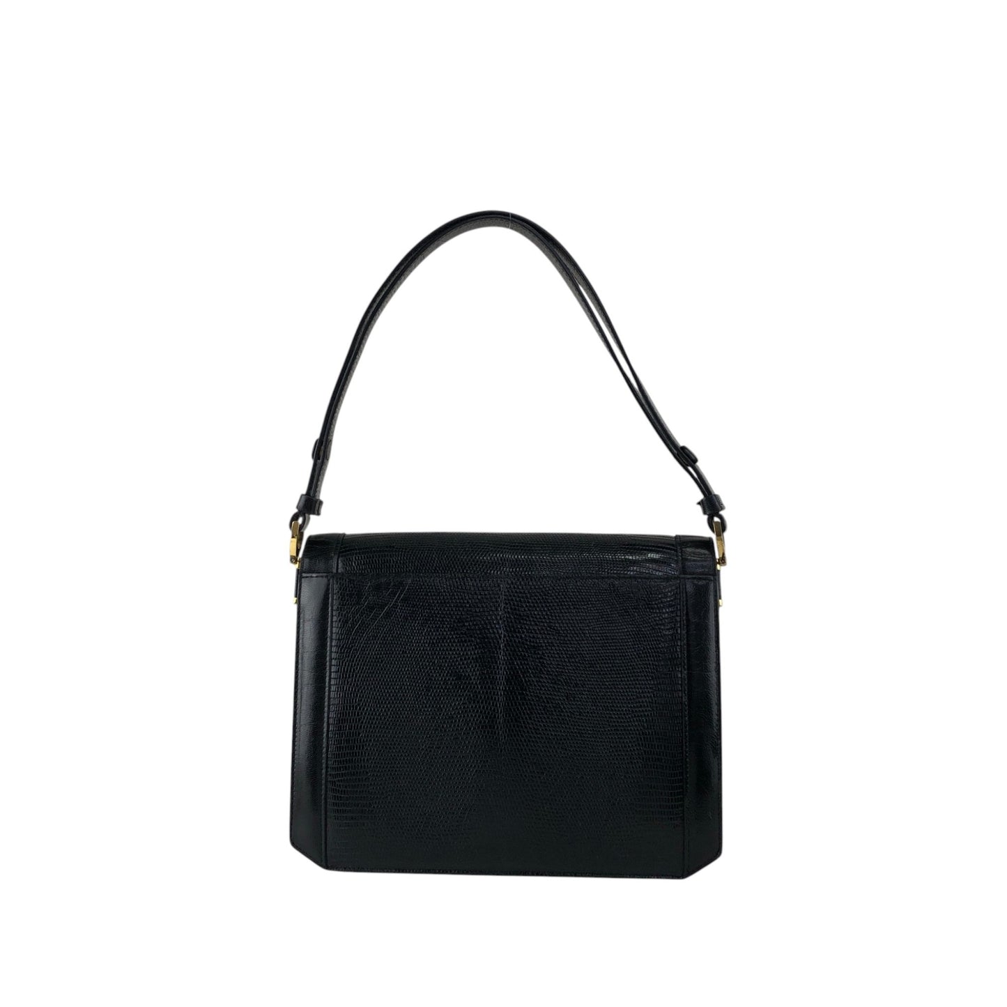 Yves Saint Laurent YSL Logo Shoulder bag Black Vintage 67eb7u