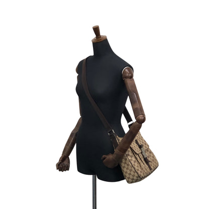 GUCCI GG Canvas Shoulder bag Brown Vintage arvcnf
