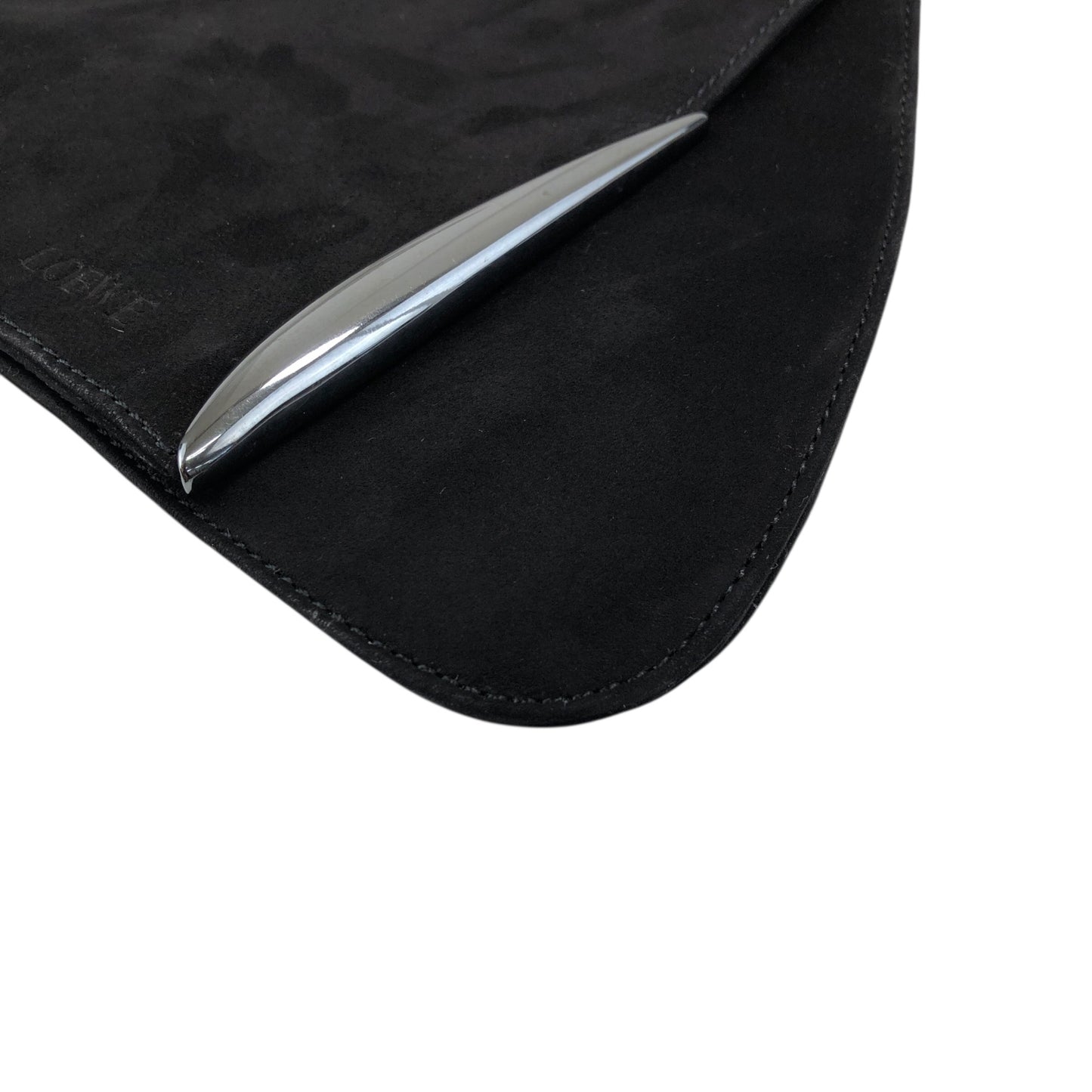 LOEWE Logo Handbag Black Vintage vfx75i