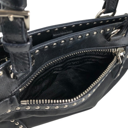 PRADA Totebag Black Vintage dgrztj