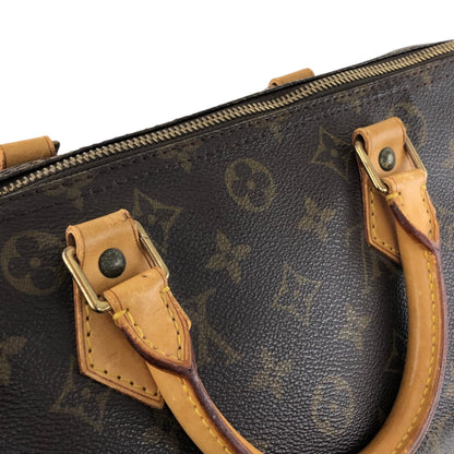 LOUIS VUITTON Monogram Handbag Boston bag Brown Vintage s2cksy