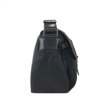 PRADA Triangle Logo Nylon Shoulder bag Black Vintage rm8y87