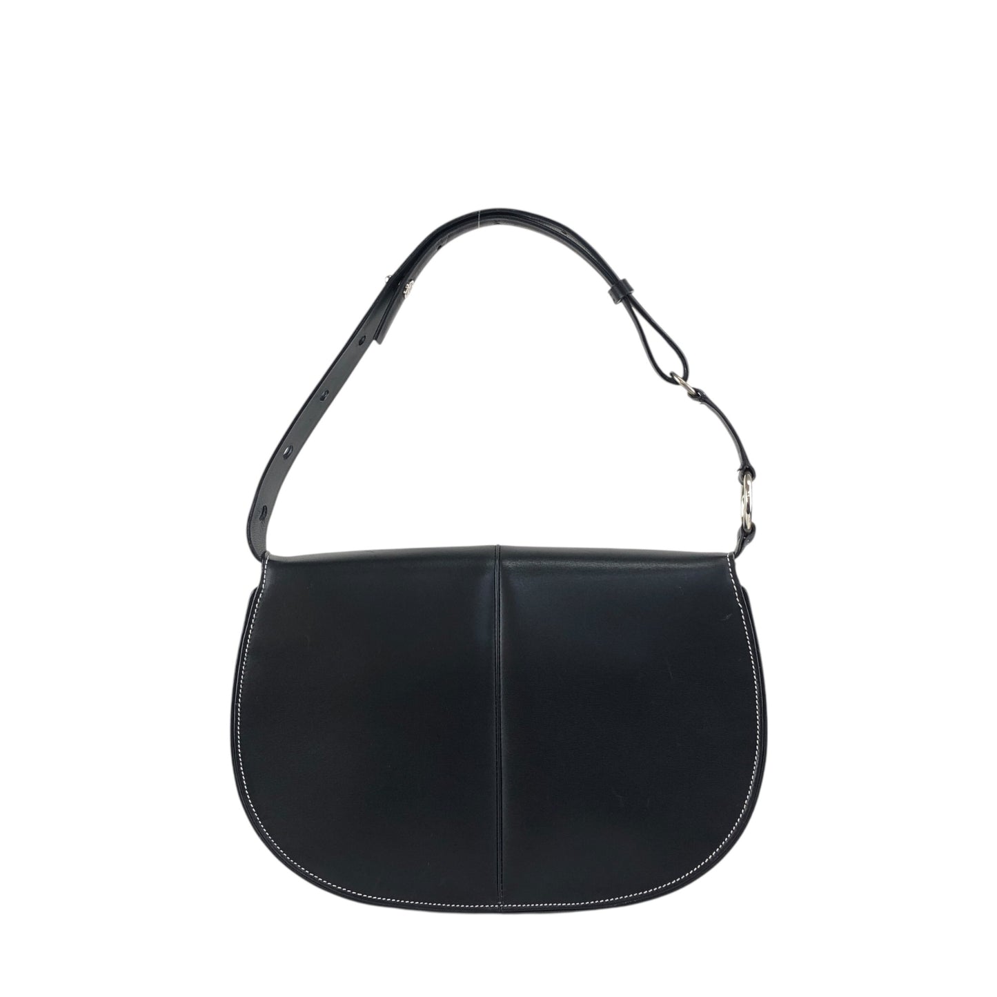 LOEWE Logo Shoulder bag Black Vintage sy8ch6