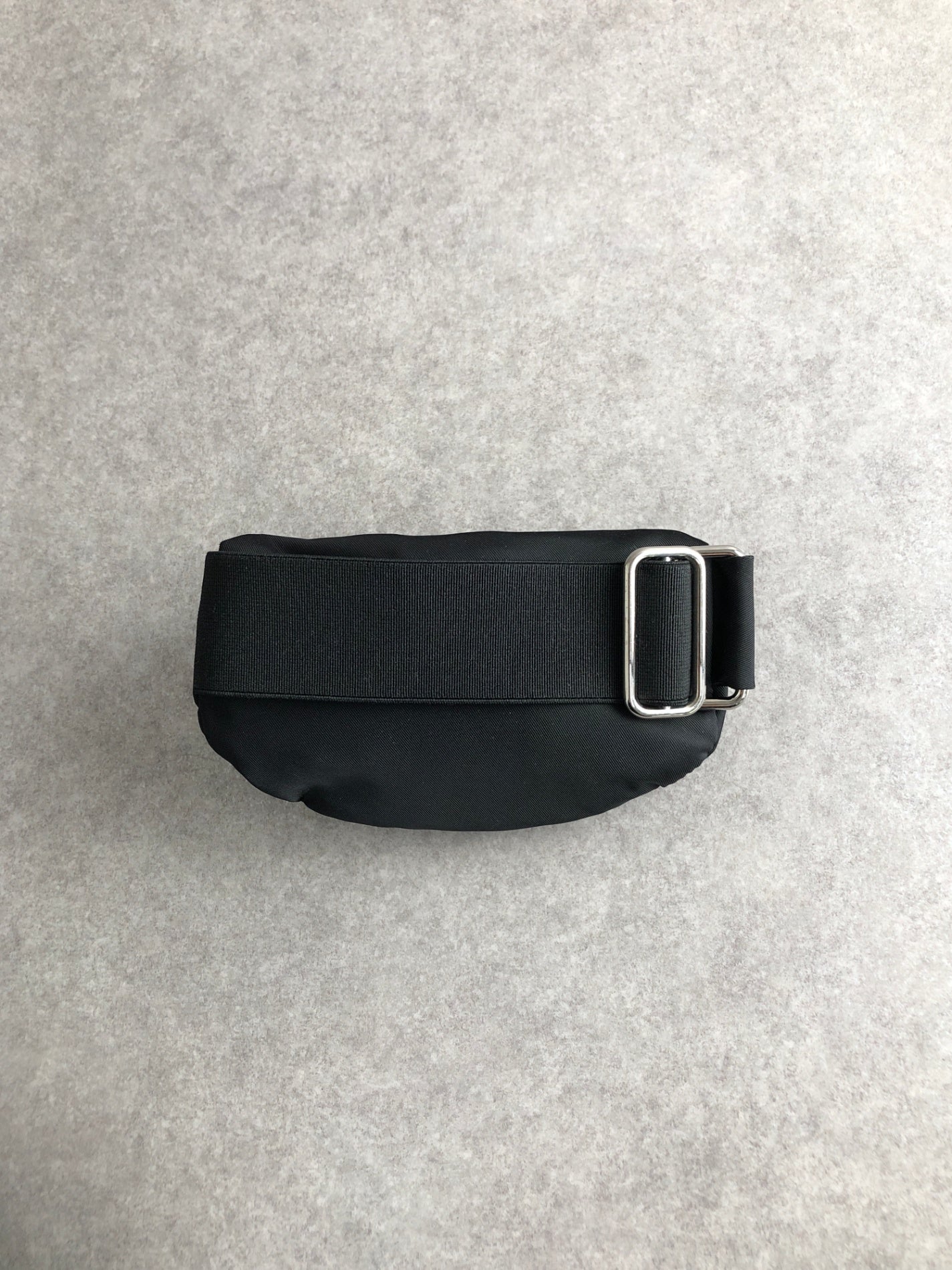 PRADA Tessuto Triangle Logo Handbag  Arm Pouch Black Vintage yhrpz7