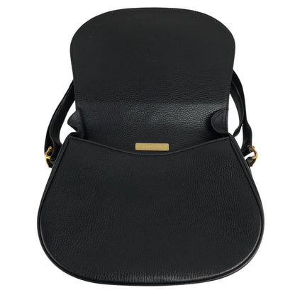 Cartier Logo Embossed Shoulder bag Black Vintage nucjig