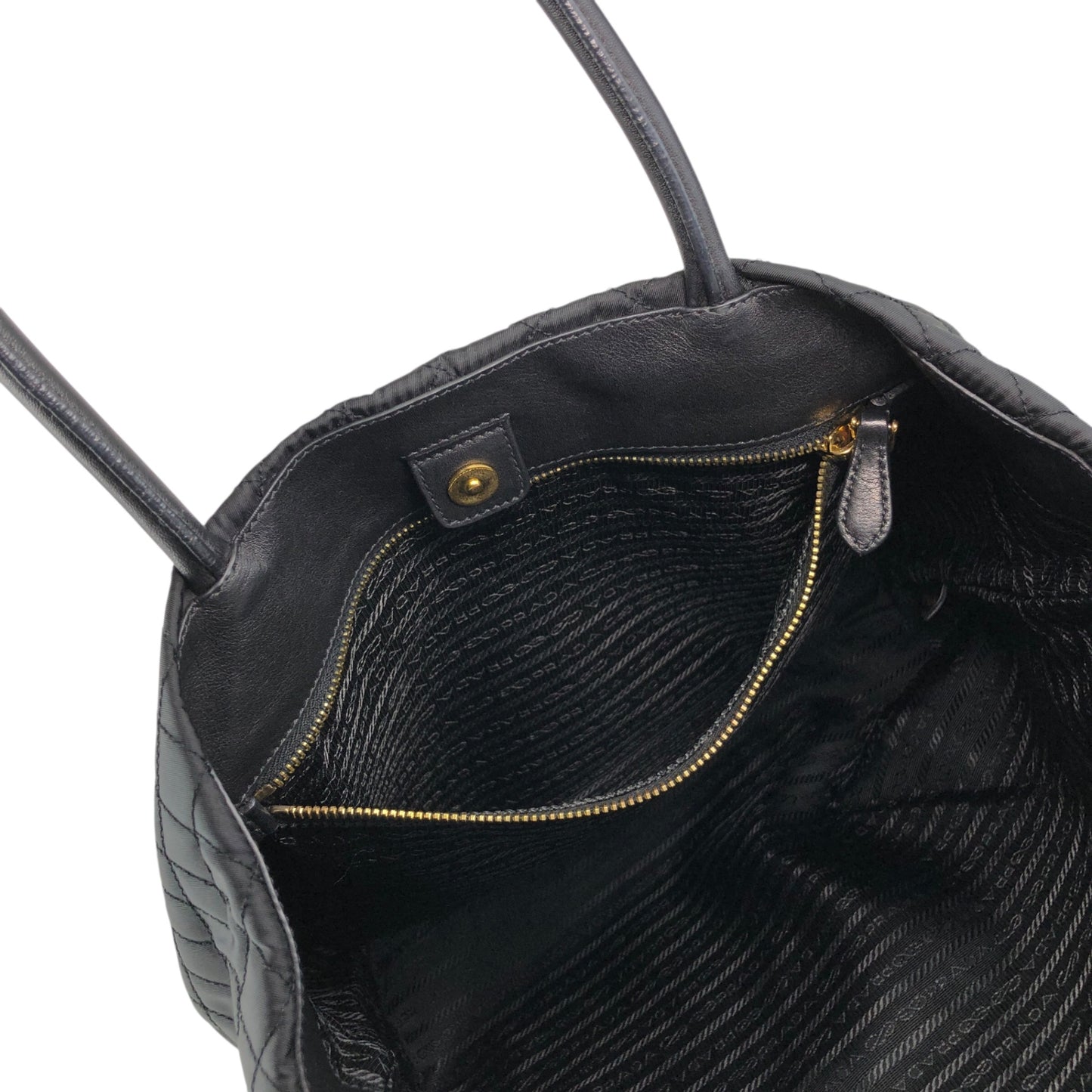 PRADA Logo Totebag Black Vintage eg4mx4