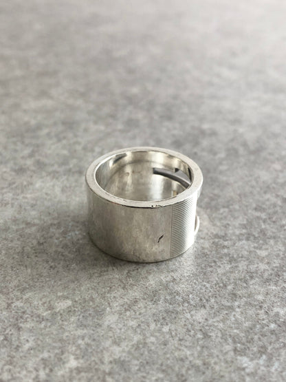 GUCCI Logo SILVER925 Ring Silver Vintage k7jbjt