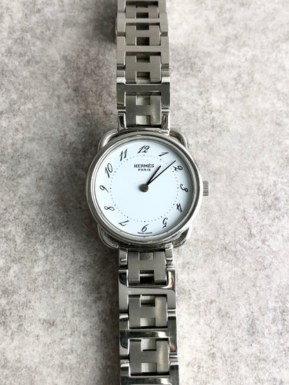 HERMES Watch Silver AR3.210 Vintage cgpxa4