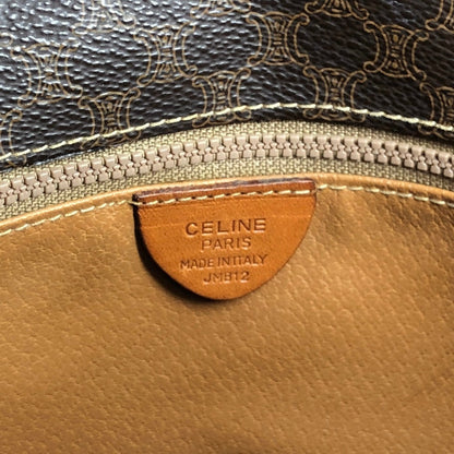 CELINE Macadam Blason Round Shoulder bag Brown Vintage 7g6wgp