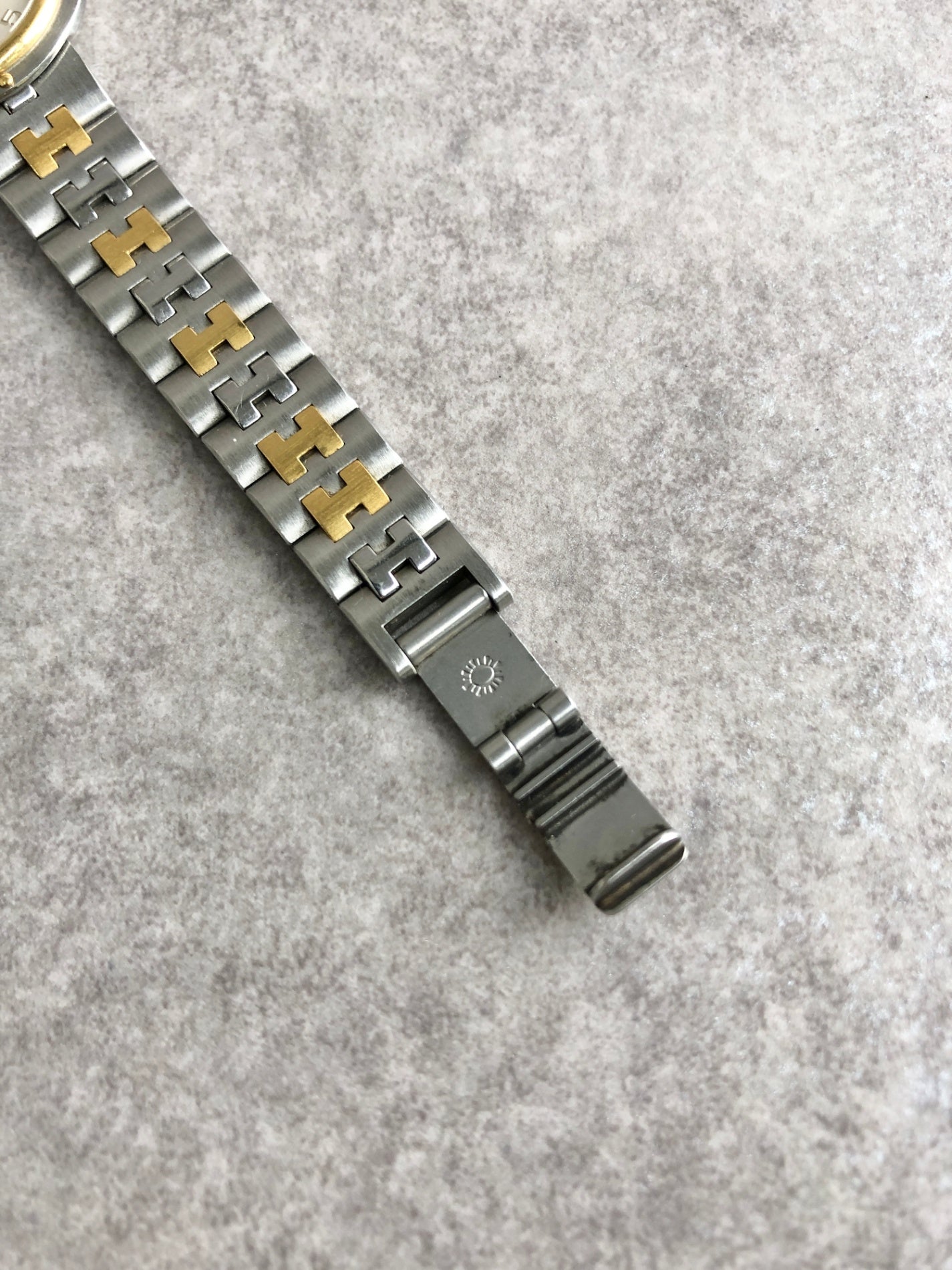 HERMES Quartz Watch Silver Vintage yrrfh4
