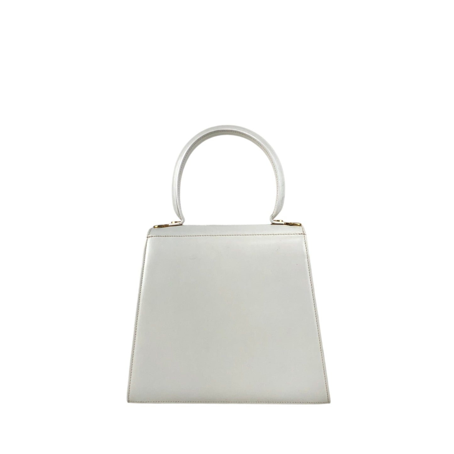 Salvatore Ferragamo Gancini Two-way Handbag Shoulder bag White Vintage wi32m8