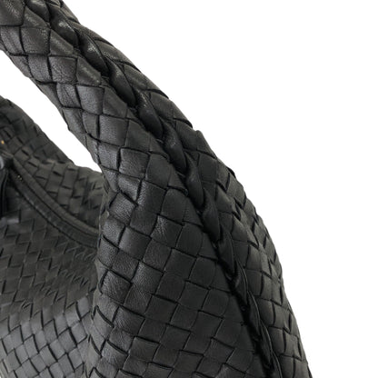 Bottega Veneta Intrecciato Shoulder bag Hobobag Black Vintage 8utm5a
