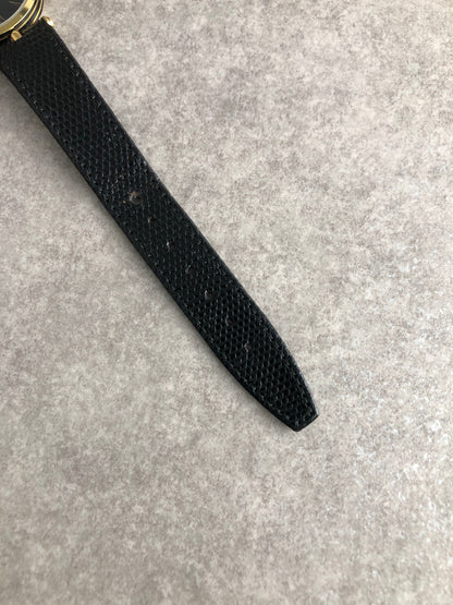 GUCCI Logo Quartz Watch Black Vintage b2b3v5
