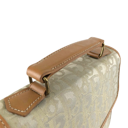 Christian Dior Trotter Handbag Beige Vintage dz5dit