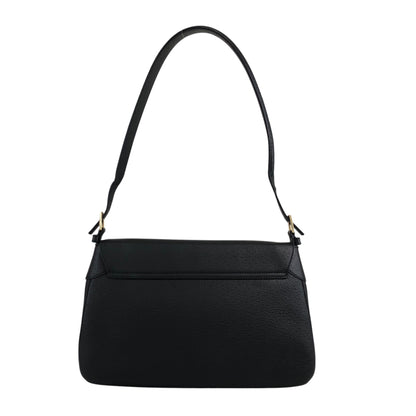 Salvatore Ferragamo Gancini Shoulder bag Black Vintage hrpw36