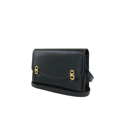 CELINE Blason Shoulder bag Black Vintage 8vbtr5