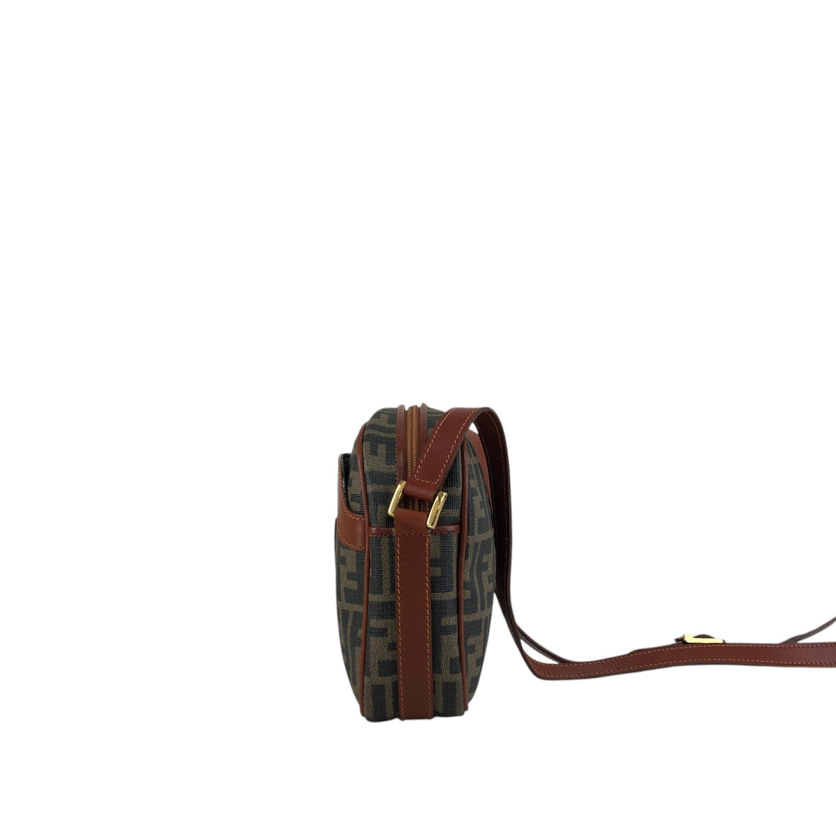 FENDI Zucca Logo Shoulder bag Brown Vintage ycr64x