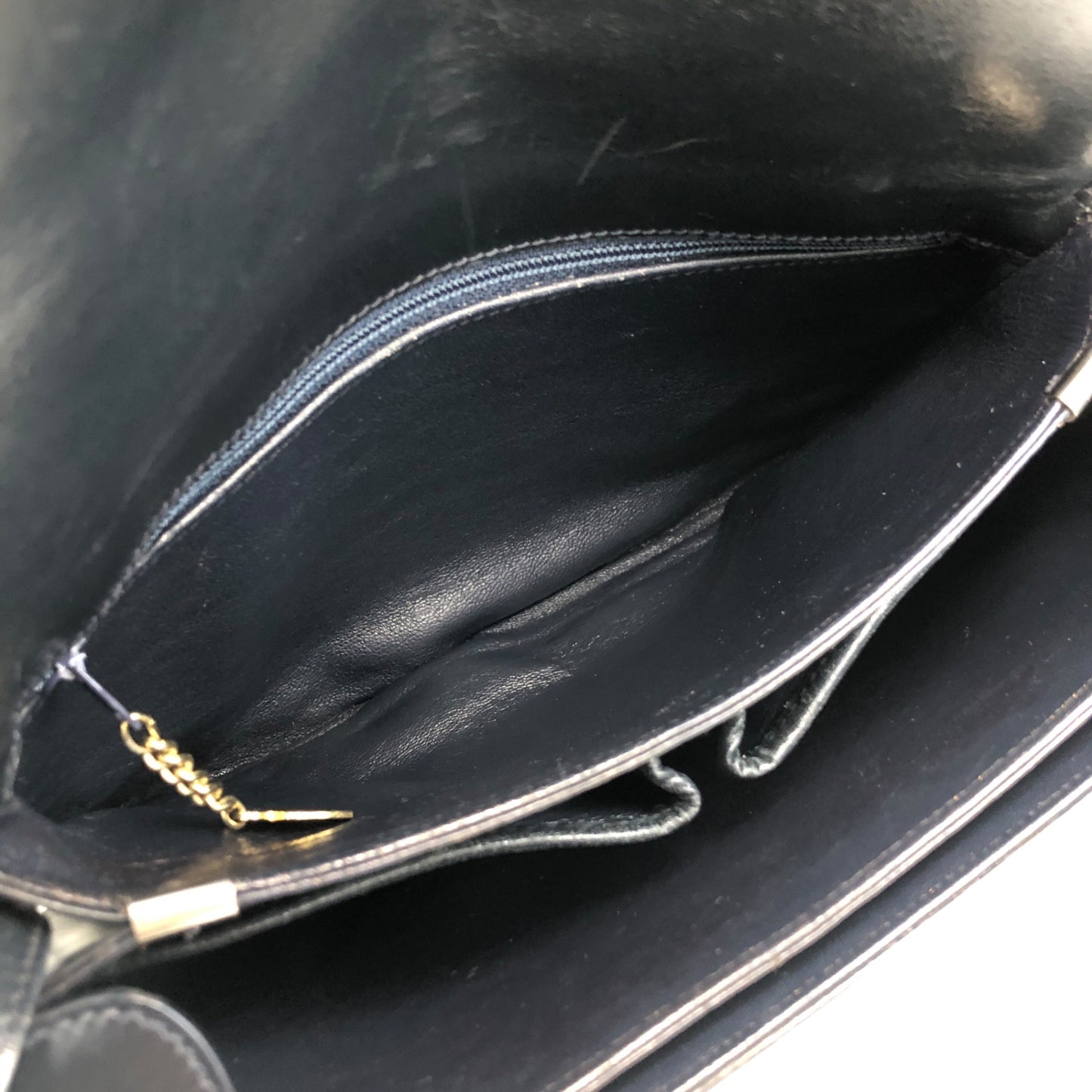 CELINE Triomphe Shoulder bag Dark Navy Vintage nfun5m